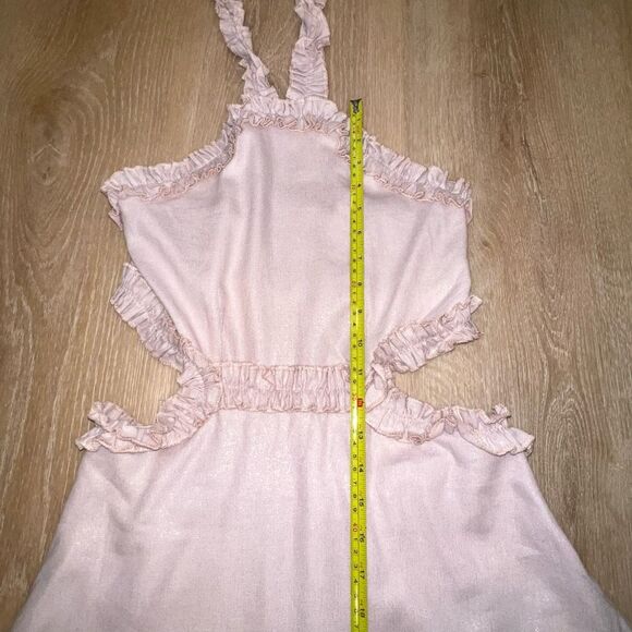 Margo Baridon x Anthropologie Ruffle Accented Halter Tie Maxi Dress, Women’s XS - Picture 9 of 14